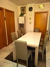 TAVOLO ALLUNGABILE MODERNO RETTANGOLARE ROVERE SALA PRANZO UFFICIO DESIGN