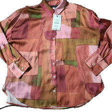 ZARA GEOMETRIC PRINT SATIN