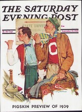 SEPT 23 1939 Hitch Hiking to University SATURDAY EVENING POST COVER ONLY #2