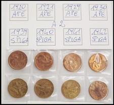 8 MONETE 10 C SPIGA APE da