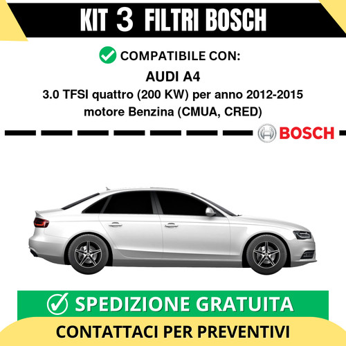 Kit bosch filtri tagliando - kit,