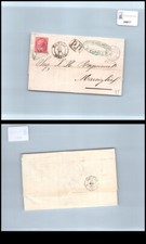 Storia postale Regno VEII da Napoli porto a Marsiglia sassone 20