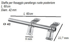 Staffa Zincata Regolabile per fissaggio Parafango Ø42 camion furgone autocarro
