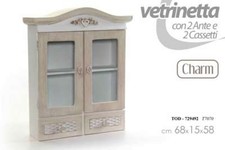 VETRINA CREDENZA IN LEGNO