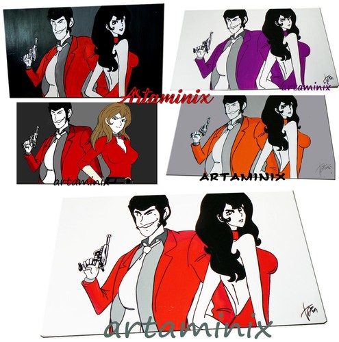 Quadri moderni lupin fujiko - quadri,