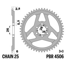 Corona PBR Z62 denti in Ergal