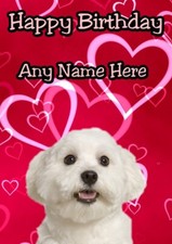 Biglietto personalizzato cane