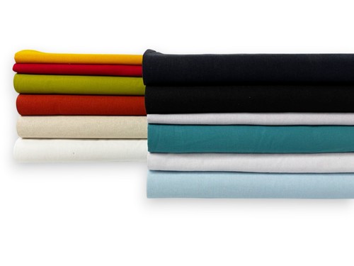 Tessuto misto rayon - lino, tinta