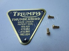 TRIUMPH 'THUNDERBIRD' TIMING