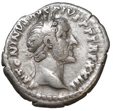 Antonino Pio denario antica moneta romana in argento impero romano certificata