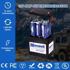 Maxwell 16V 500F Super Audio
