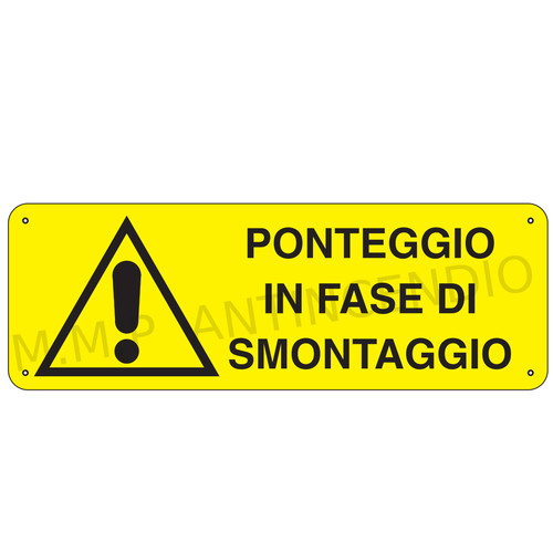 Cartello segnaletico ponteggio - segnaletico,