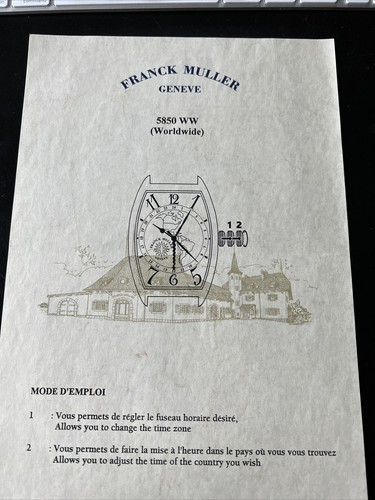 Franck muller manuale - franck,