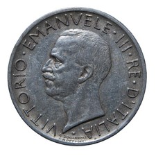 5 Lire 1928 ** Aquilotto -