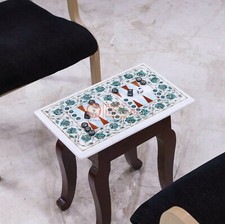 Tavolo backgammon piano bianco