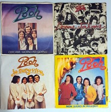 Disco vinile 45 giri I Pooh 4 vinili come da descrizione
