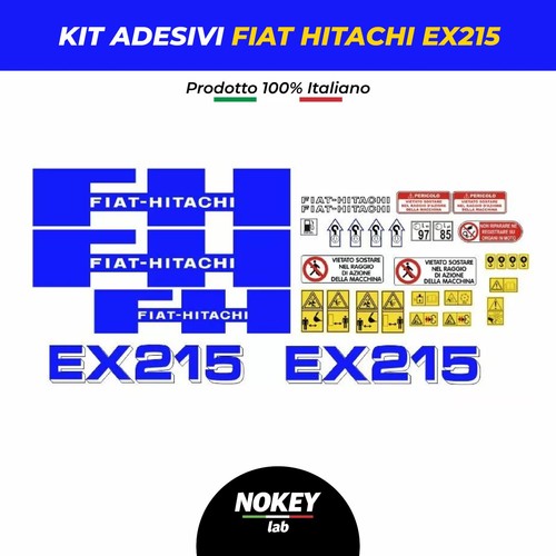 Sticker adesivi fiat hitachi - sticker,