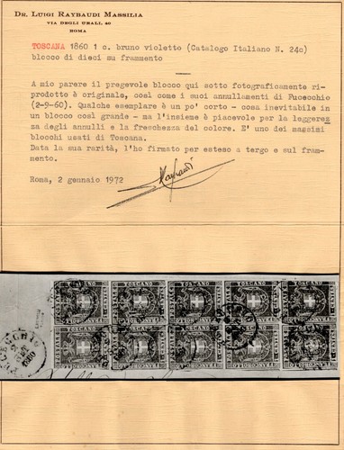 Sassone blocco di 10 - 17,