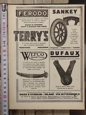 Antica pubblicità del 1923 Weiss & Stabilini Milano Napoli Firenze Bologna auto
