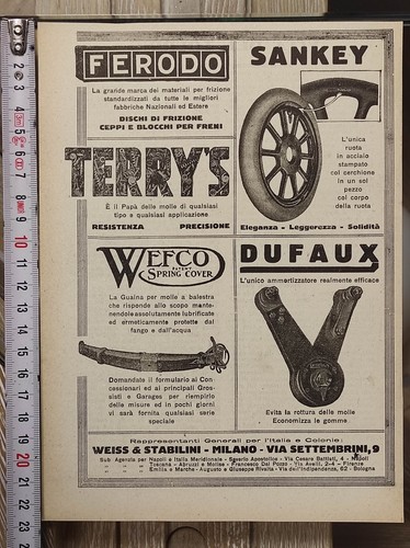 Antica pubblicità del - , 1923