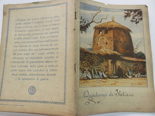 Vecchio quaderno scolastico