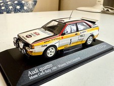 MINICHAMPS 430841901 AUDI QUATTRO VINCITORE RALLY MONTECARLO 1984 W. ROHRL 1/43