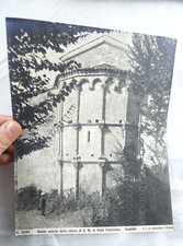 ANTICA FOTOGRAFIA FOTO ROSCIOLO CHIESA AQUILA STORIA  ARTE  1890 ARCHITETTURA