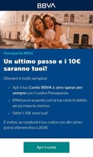 Codice Passaparola C/C BBVA