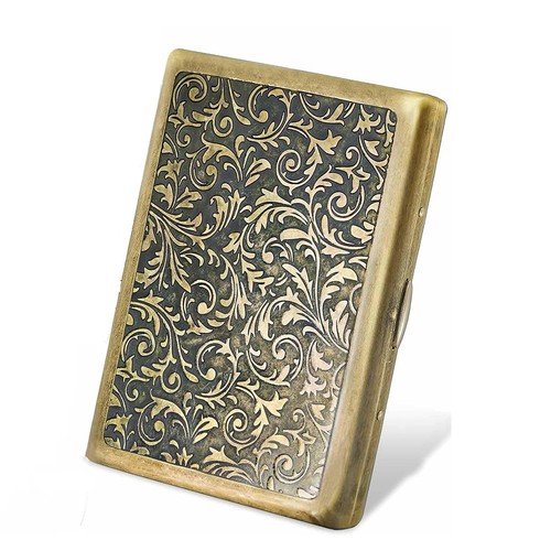 Retro metal cigarette case - retro,