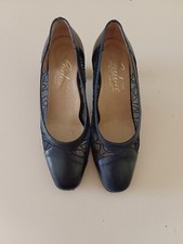 Scarpe da donna nere eleganti, marca Gidon, numero 36, tacco 6 cm