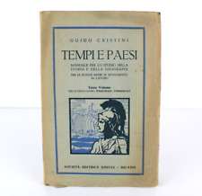 G. Cristini TEMPI E PAESI Manuale per lo studio della storia e della geografia