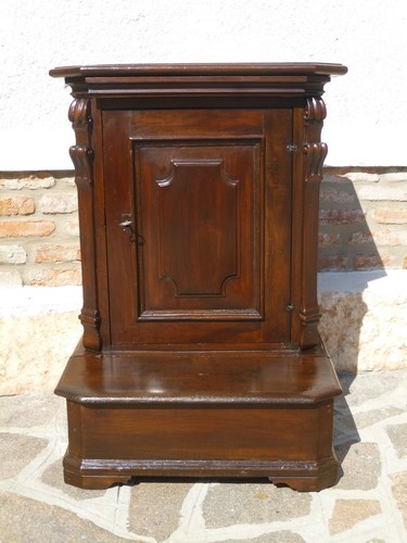 Antico inginocchiatoio bugnato - inginocchiatoio,