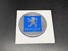 PEUGEOT Ø 50MM LOGO ADESIVO 3D SIGLA EMBLEMA FREGIO STEMMA SCRITTA BADGE TARGA