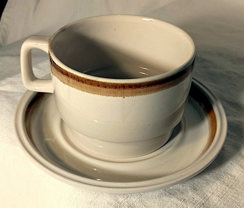 Tazza colazione con piatto - tazza,