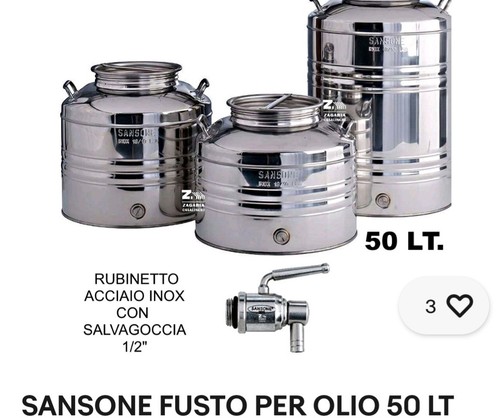 Fusto bidone per olio - per, da
