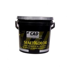 Pittura grigia 14 lt per asfalto e manti bituminosi Cad AsfaltKolor