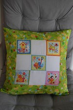 CUSCINO 40x40 BABY BIMBI  PER RICAMO PUNTO CROCE tela aida