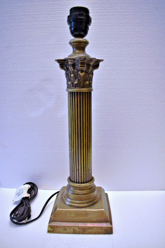 Antique lampada base ottone - lampada, in