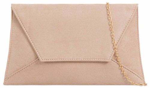Pochette beige nuda finta