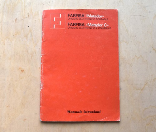 Farfisa matador manuale - matador,
