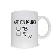 Tazza Ceramica Thè / Latte Mug Are You Drunk? - Idea Regalo