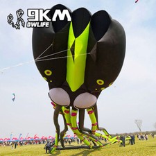 Aquilone Polpo Gigante 12M Linea Singola Morbido Gonfiabile AQUILONE 30D Ripstop Nylon con Borsa