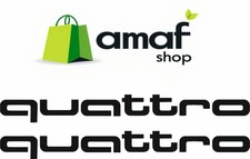 2 ADESIVI QUATTRO AUDI 25cm