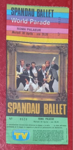Biglietto concerto spandau - biglietto,