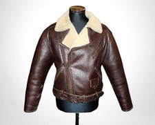 Giacca Aviatore in Pelle di Montone Unisex AMI London Vintage Originale