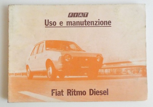Fiat ritmo diesel libretto - -,