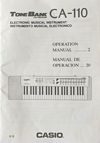 Casio 110 tone - casio, bank