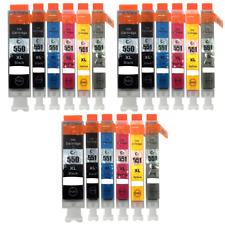 18 CARTUCCE XL PER CANON PIXMA MG6350 MG7100 MG7150 MG7550 iP8750