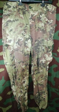 PANTALONI MIMETICI ITALIANA VEGETATI ESERCITO MARINA AERONATICA TG 50 RARITÀ!