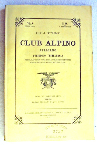 Bollettino del club alpino - bollettino,